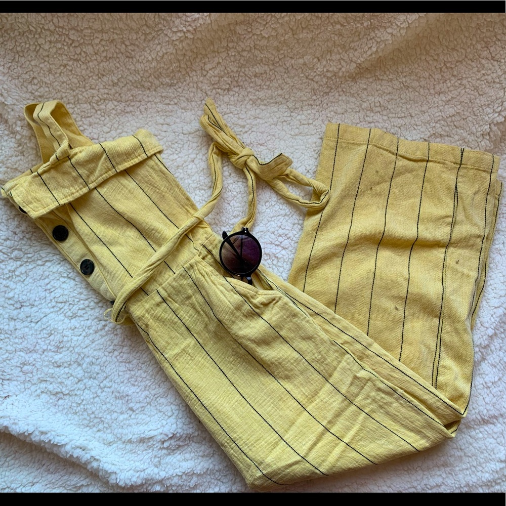 Youth GB girls Striped Yellow Jumper